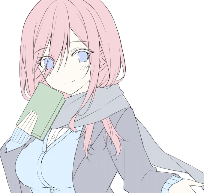 T@ke-G🎨さんがTwitterに投稿した中野三玖(五等分の花嫁)のイラスト。