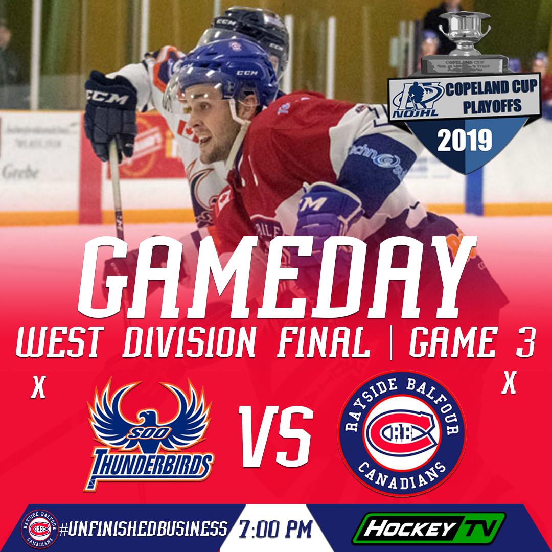 CubsNOJHL's tweet photo. 🎶HEY! HO! LET'S GO!🎶

With the series tied at one game a piece, we'll look to get the upper hand on home ice in Game 3 of the West Division Final.

Puck drops at 7PM from Chemmy Arena on @MyHockeyTV!

#UnfinishedBusiness #ThunderTheBirds #NOJHLPlayoffs https://t.co/YId7ORB2qG