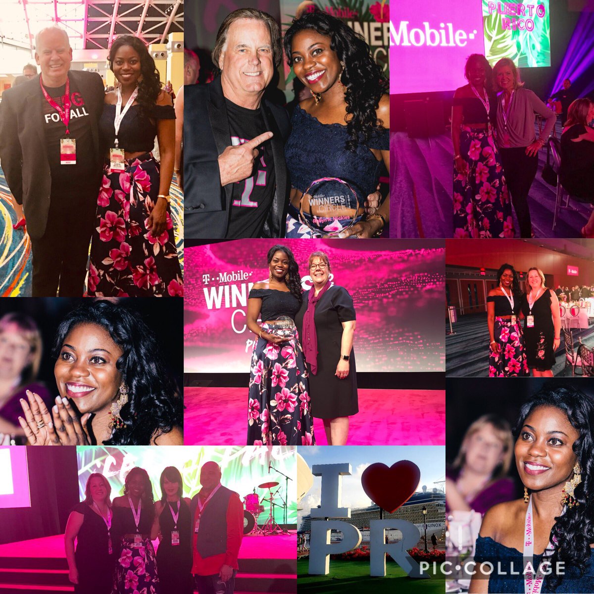 The #TMobilePuertoRico ❤️ is REAL!  🇵🇷 Thank you T-Mobile leaders for an authentic and momentous celebration!  🇵🇷🎉🏆🌺@LizInMotion #WC19 #1HR #BeYou