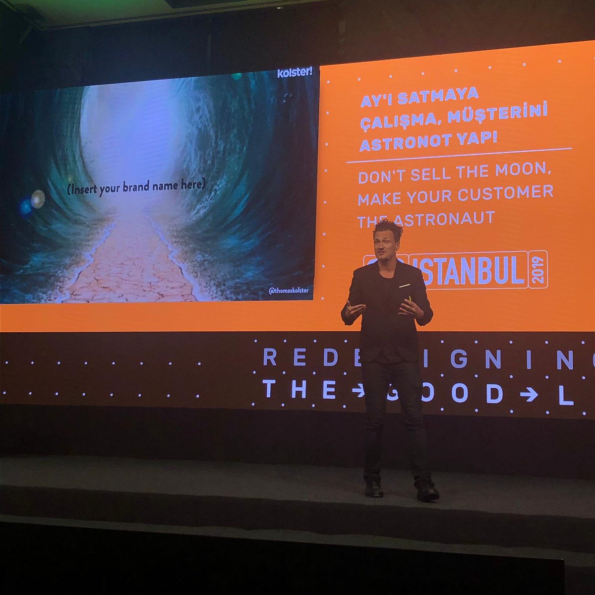 Goodvertising Kurucusu Thomas Kolster “Ay’ı Satmaya Çalışma, Müşterini Astronot Yap!” diyerek Sustainable Brands’de!
 
The Founder of Goodvertising Thomas Kolster is talking about “Don’t Sell The Moon, Make Your Customer The Astronaut!” at Sustainable Brands!

#SB19ISTANBUL