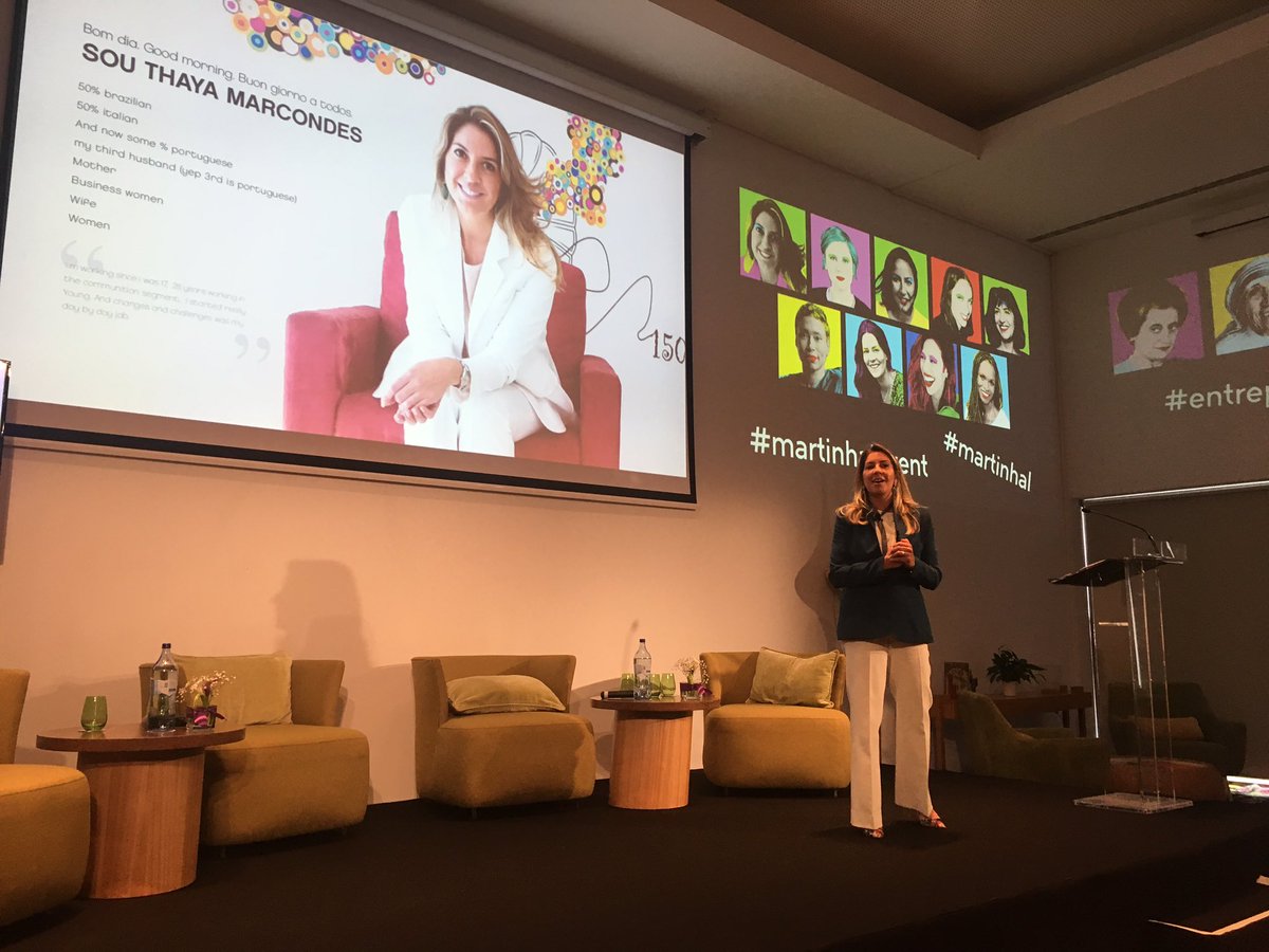 Thaya Marcondes at #martinhalevent   #womeninbusiness on walking out of your comfort zone. Key when managing the digital transformation process in companies.