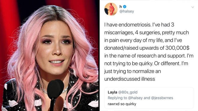 The hit singer Halsey reveals her struggle with chronic pain buff.ly/2TZtbYY