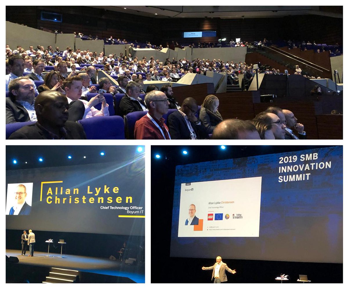 mikael_boyum's tweet photo. Full house during Allan's session this morning at the #SMBSummit2019 in Nice - thank you all for attending, we hope it inspired you! Take the chance to learn about our Industry Solutions also today, with Carlos's session around 3pm - see you there? #GetEnabled @BoyumIT https://t.co/Kpy3HoYs8y