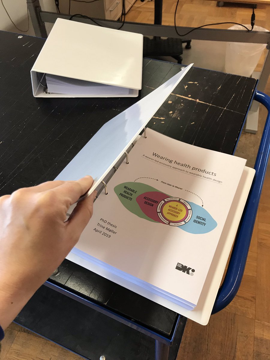 moellertrine's tweet photo. PhD thesis title ‘Wearing health products - a wearer-led accessory approach to wearable health design’ https://t.co/Om3X0QZTL9