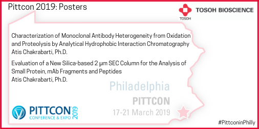 TosohBio's tweet photo. .@AtisChakrabarti, Ph.D. invites you to discover his #Pittcon2019 Technical Posters. Retweet Atis with questions. Download the posters today for the full experience: https://t.co/wtazYc6So9 and https://t.co/ubQ4qarjr6 #ChromatographyExperts #Global #PittconinPhilly .@Pittcon https://t.co/bAcLCTa1r7