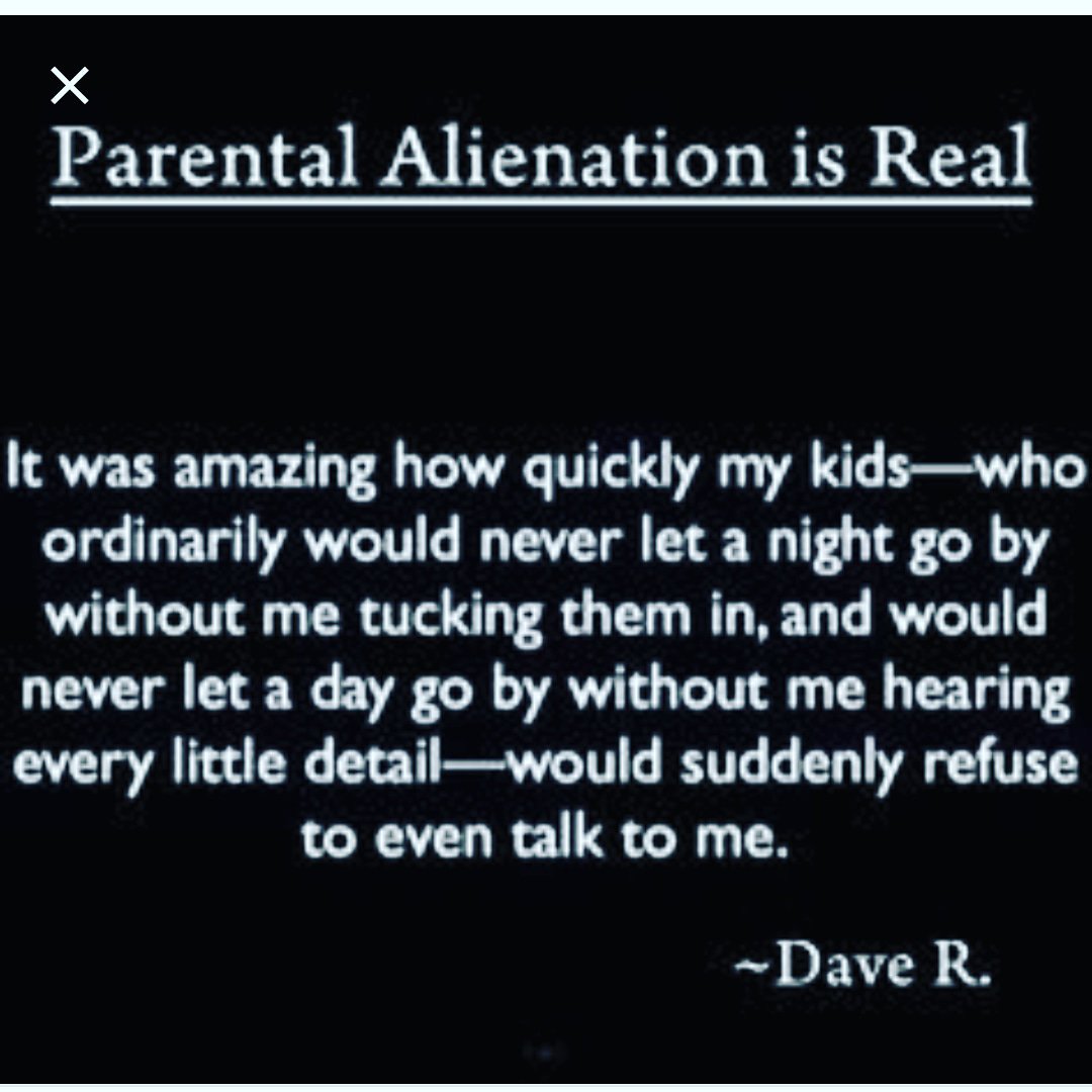 notlivinginfear's tweet photo. #parentalalienation #parentalalienationischildabuse #parentalalienationawareness #erased #targetparent #metoo #mommies #fathersrights #familylawreform #operationpotus #narcissisticabuse #narcissisticparent #punished4protecting https://t.co/ZXOUcJhHyb