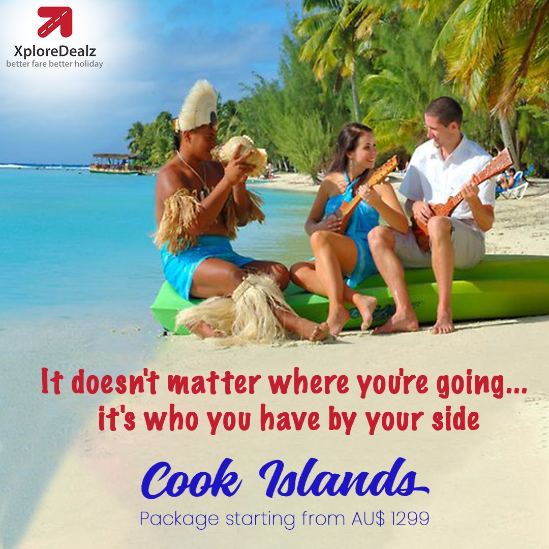 XploreDealz's tweet photo. Best companion make the best of trip. Book your Cook Islands tour package today and get ready to create magical memories.

#xploredealz #travel #nature #CookIslands #photography #travelgram #travelphotography #visitcookIsland #beach #instatravel #photooftheday #travelblogger https://t.co/eUWDrmX5FW