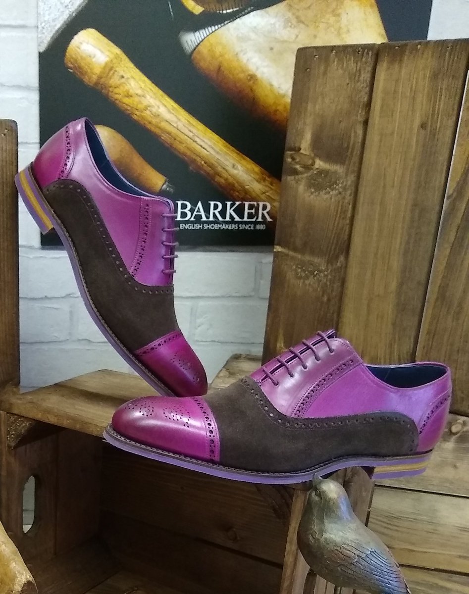 MarshallShoes's tweet photo. #LIMITEDEDITION: Add a #unique #footwear choice to your assortment with this spectacular #newstyle #Jax from #Barker! These ones come complete with a two-tone purple #handpainted #leather and #brown #suede #combination. Click here to buy - https://t.co/XDBykGrXHM #Footwear https://t.co/107BF22efi