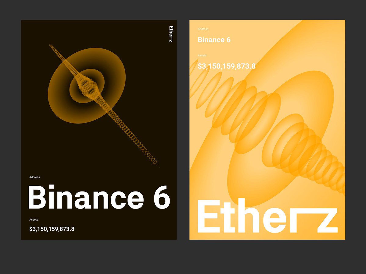 etherz_io's tweet photo. Hey here comes the @binance edition! What version would be better for your walls? All addresses would make quite nice space fleet :-) 

See interactive address on: https://t.co/73VZczbbA0
Visuals made of the real data. #Binance #Ethereum #ETH #threejs #crypto3d https://t.co/oXGRqVi6MU