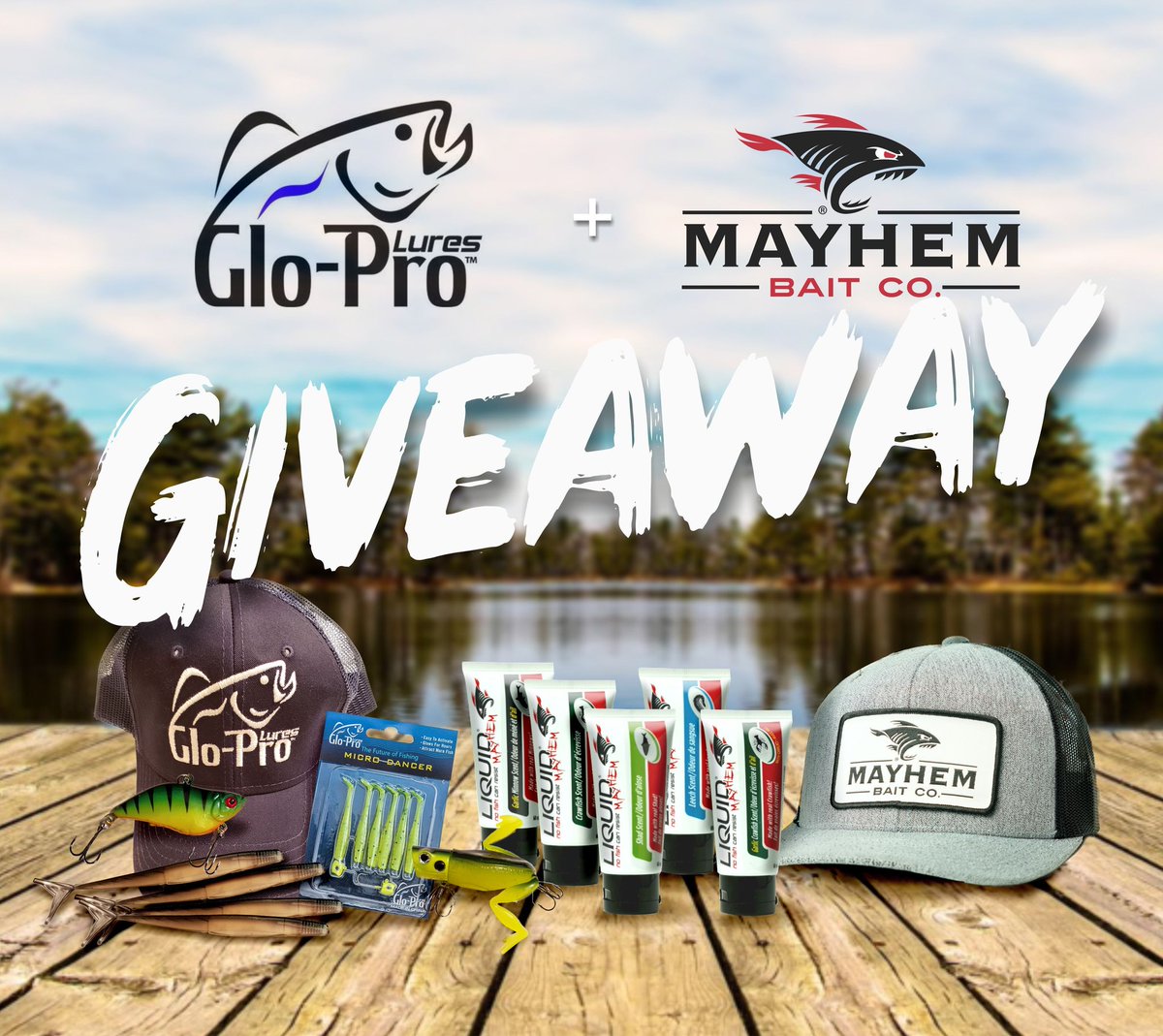 🚨🚨🚨🚨🚨🚨🚨🚨🚨🚨🚨🚨🚨
#WinitWednesday #Giveaway RT and Follow <a href="/LiquidMayhem_/">Liquid Mayhem</a> and @GloProLures for a chance to win this Prize Pack! We are super excited to partner with Liquid Mayhem for this special opportunity. Winner will be chosen May 1st!