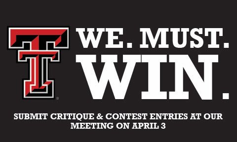 ActTtu's tweet photo. Don’t miss our @NationalACT Critique and Contest Submission party TONIGHT at 6 p.m. in Ag Ed 107. Afterward we’ll head to @TwistedRoot for a giveback night! https://t.co/bFk073dGp6