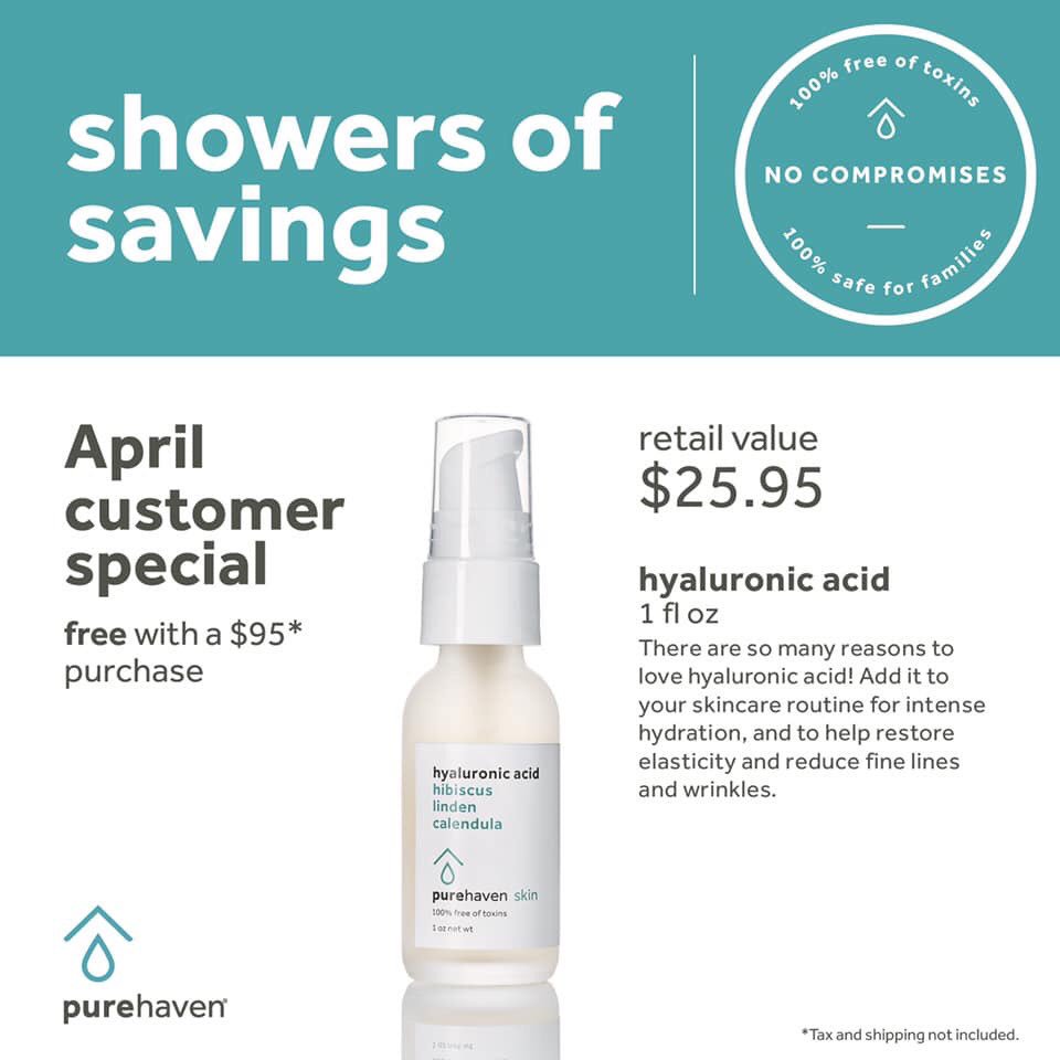 FREE Hyaluronic Acid 🌟Shop and order directly purehaven.com/tricia