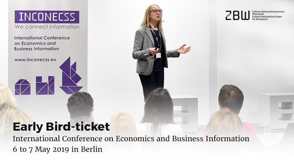 ZBW_MediaTalk's tweet image. Reminder: Freitag ist der letzte Tag für ein Early Bird-Ticket! #inconecss | @ZBW_news inconecss.eu/index.html