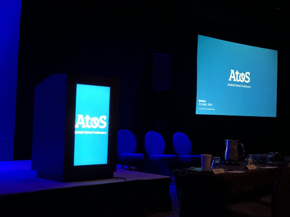 JimLundy's tweet image. Pregame at @Atos #analystday