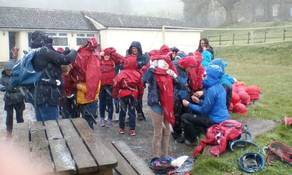 Today we tackled our fears and showed perseverance on the high ropes...in the snow no less! Well done year 4!