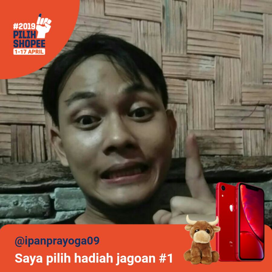 ipanprayoga9's tweet photo. Saya pilih hadiah jagoan # 1! Yuk pilih hadiah jagoanmu juga untuk memenangkan iPhone XR + boneka menarik.#PilihShopee #HadiahJagoan1 https://t.co/d3tPg8d5Kl https://t.co/njASMyEnod