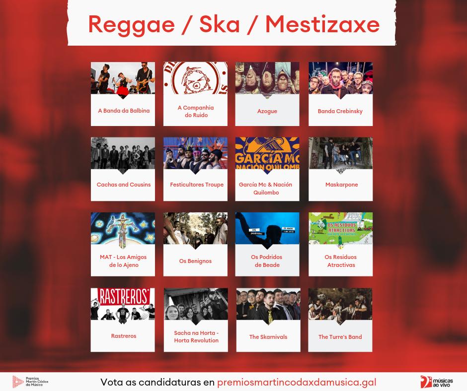 Premios Martín Códax da Música (@prmartincodax) on Twitter photo Candidaturas en #Reggae, #Ska e #Mestizaxe nos #PremiosDaMúsica19. Vota na nosa web 👉🏼 premiosmartincodaxdamusica.gal
<a href="/abandadabalbina/">A Banda da Balbina</a> <a href="/cachasandcousin/">Cachas&Cousins</a> <a href="/festicultores/">Festicultores Troupe</a> <a href="/TheSkarnivals/">The Skarnivals</a> Candidaturas en #Reggae, #Ska e #Mestizaxe nos #PremiosDaMúsica19. Vota na nosa web 👉🏼 premiosmartincodaxdamusica.gal
<a href="/abandadabalbina/">A Banda da Balbina</a> <a href="/cachasandcousin/">Cachas&Cousins</a> <a href="/festicultores/">Festicultores Troupe</a> <a href="/TheSkarnivals/">The Skarnivals</a>