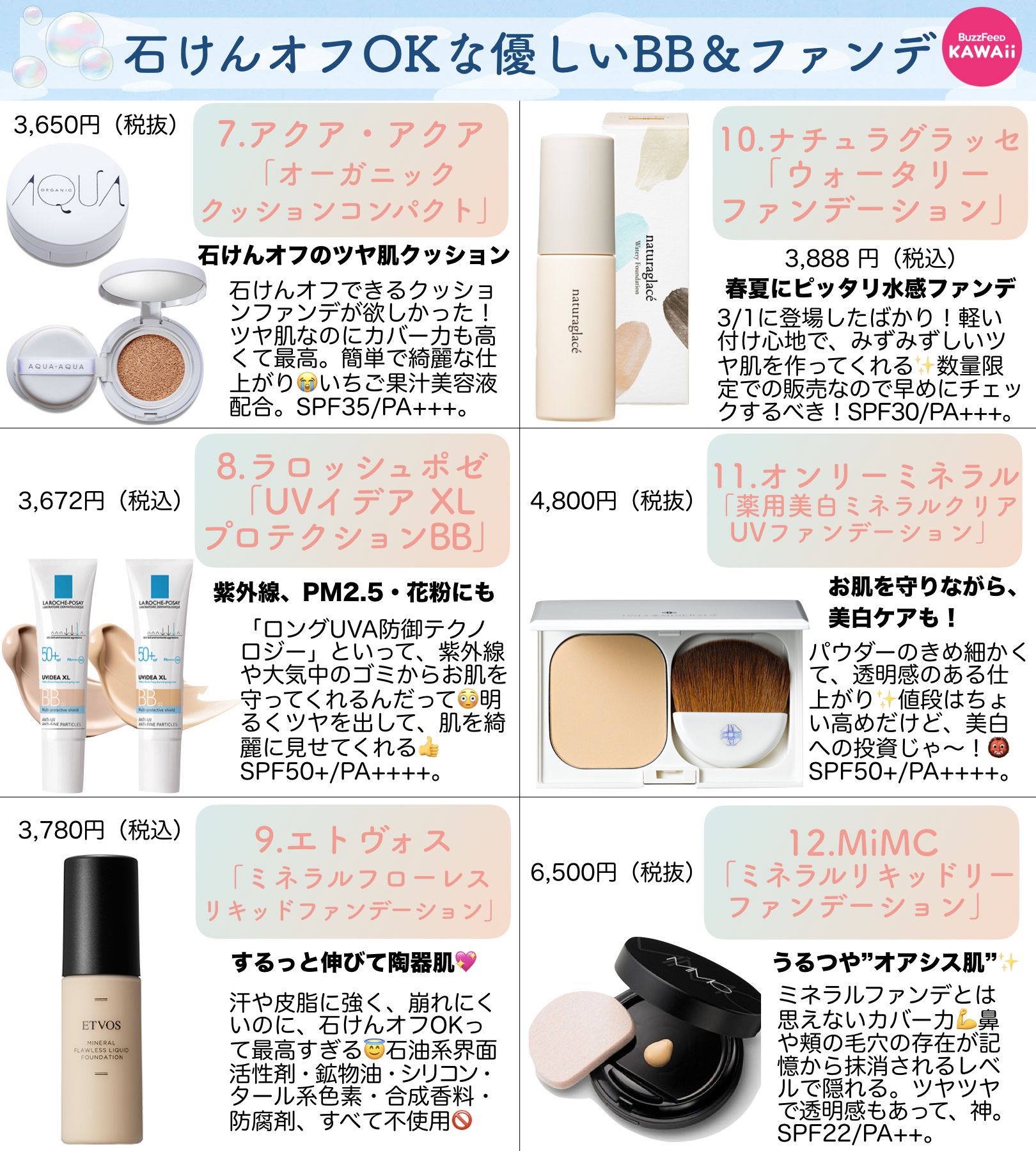 Buzzfeed Kawaii 在 Twitter 上 クレンジング要らずでストレスフリー 石けんで落とせる 優しいbbクリーム ファンデ をまとめました T Co L23vadl9ng Twitter