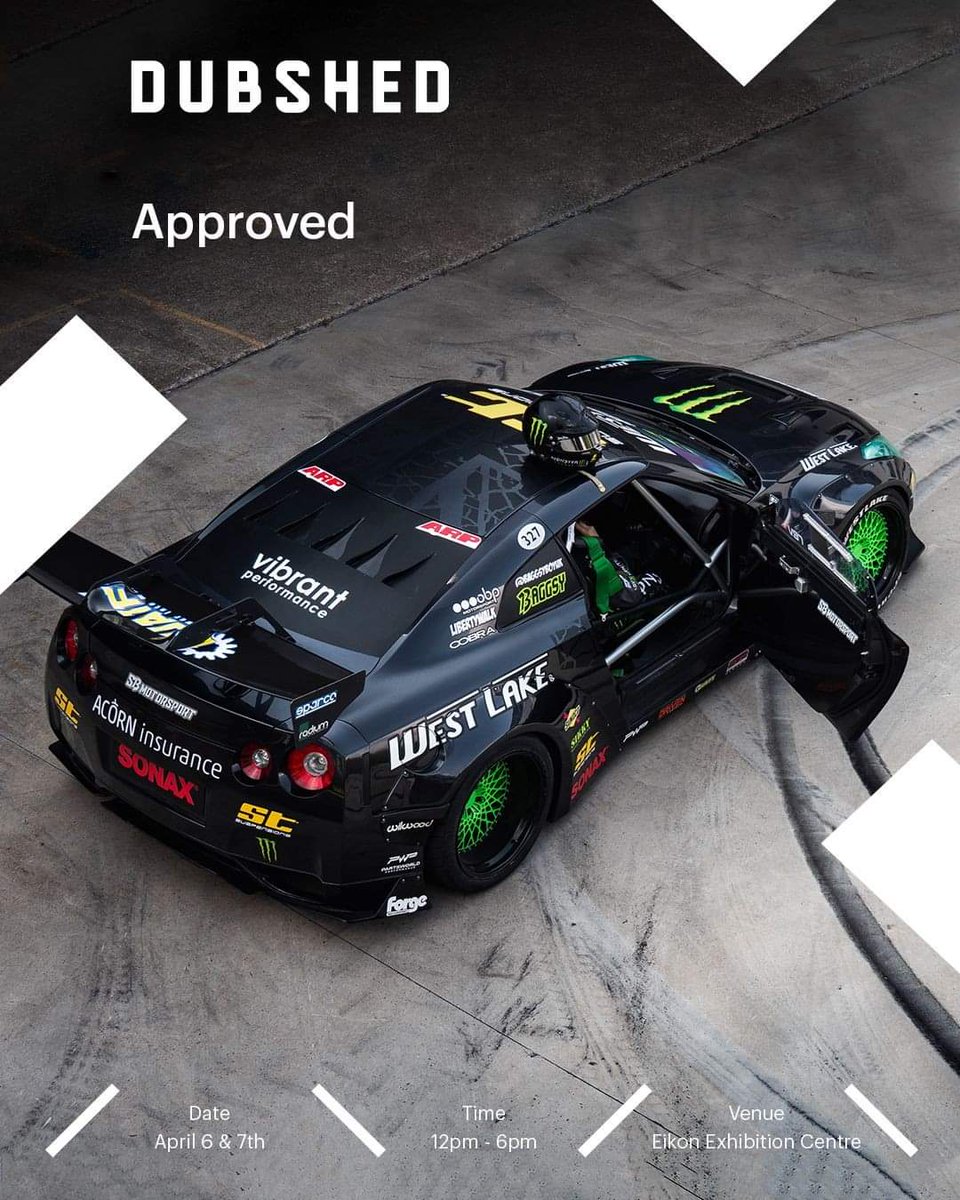 APPROVED ✅ The guys at <a href="/monsterenergy/">Monster Energy</a> are bringing the one and only <a href="/baggsyboyuk/">Steve Biagioni</a>’s #LSXR35 GTR to Dubshed! This is the first time this car has been to Ireland, so we’re super excited to have it attend Dubshed🏁#dubshed dubshed.com