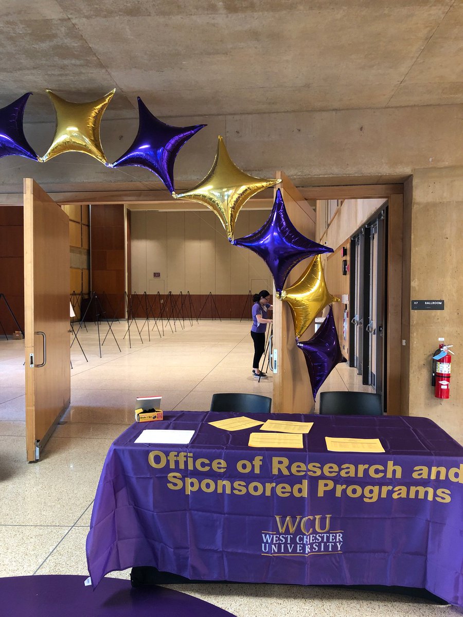 Research Day is being set up now! Come down for the start of it at 10AM and going all day until 3PM. Check out the full list of events on the WCU Mobile App!