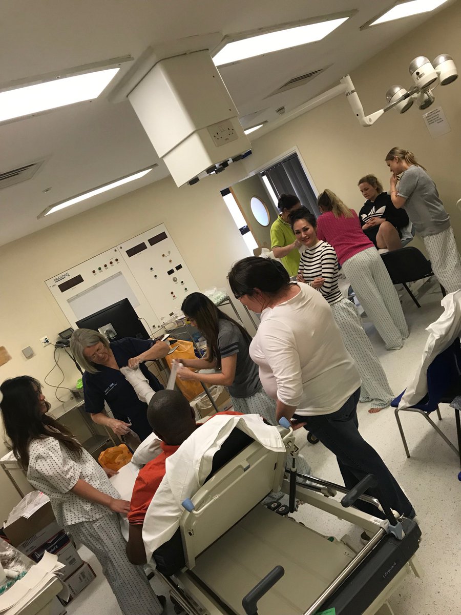 Emerszcz's tweet image. Plaster course underway ⁦@BHR_ED⁩ under the expert guidance of Tania #improvingpatientcare #EDlearning