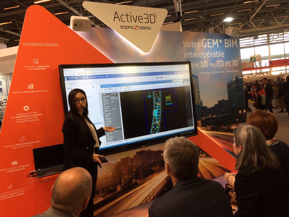 SopraRealEstate's tweet photo. La donnée au cœur de votre transformation digitale :
la garantie d’une Gestion – Exploitation – Maintenance réussie @Active3D @SopraSteriaImmo @bim_world stand E40-F41 https://t.co/yfWcy3UVk0