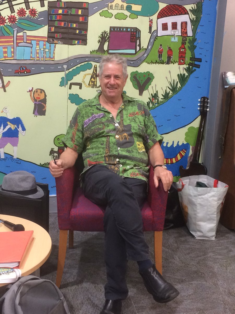 Terrific to hear <a href="/suburban/">suburban</a> Dave Warner  talk about his books, writing and music at Bassendean Library. Still has a terrific voice and a down-to-earth chap at that. Great story about Tony -the guitarist - too.