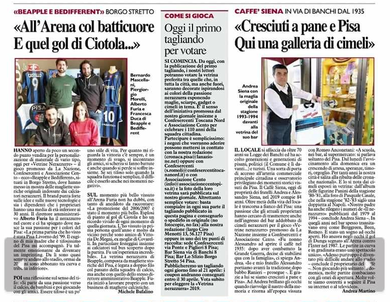 centopisa's tweet photo. #110Pisa "Vetrine Nerazzurre" in collaborazione con @Nazione_Pisa 
La #PISA che CI PIACE!
#ANITAOSTERIA
#BEDIFFERENT
#CLUBAUTONOMO Fam. #PAVOLETTONI
#CAPPELLAIOMATTO
#CAFFESIENA https://t.co/3yYransKlu