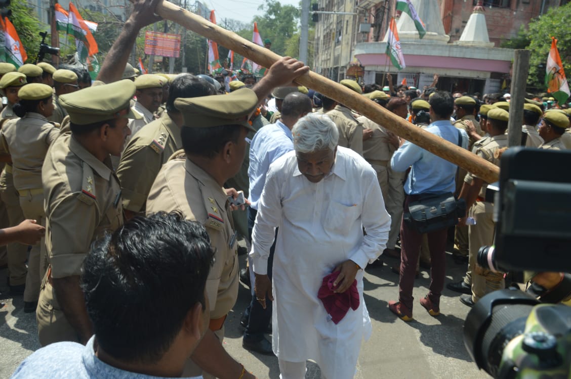 kkt_congress's tweet photo. नामाकन कराने जाते श्री प्रकाश जायसवाल जी 43 कानपुर लोक सभा https://t.co/ydDd9PaMo4