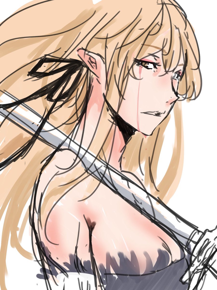 【イラスト】傷物語、物語シリーズよりキスショット・アセロラオリオン ・ハートアンダーブレード(長い)
ひとつは別案