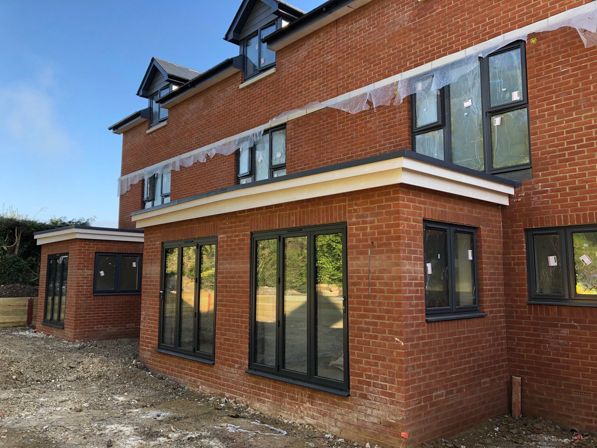 Hurrellarchitec's tweet photo. New Town houses in Alresford now watertight and looking great.#architecture #alresford #housing #regeneration https://t.co/UCkaPUPMU7