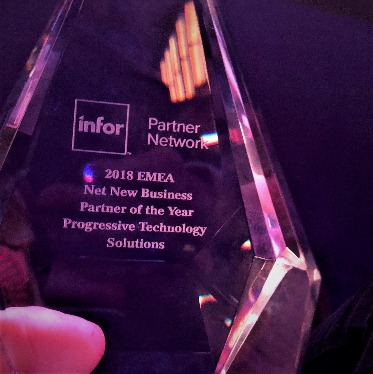 Corp_PTS's tweet photo. Yesterday at Amsterdam @Infor Inspire event 2019, Progressive TSL was awarded Infor 2018 EMEA Net New Business Partner of the Year Award. We are the only partner in the UK to have received one - very proud of our team! https://t.co/Q7c8CD93qc #infor #InforInspire #progressiveTSL https://t.co/RmwEdgLMvM