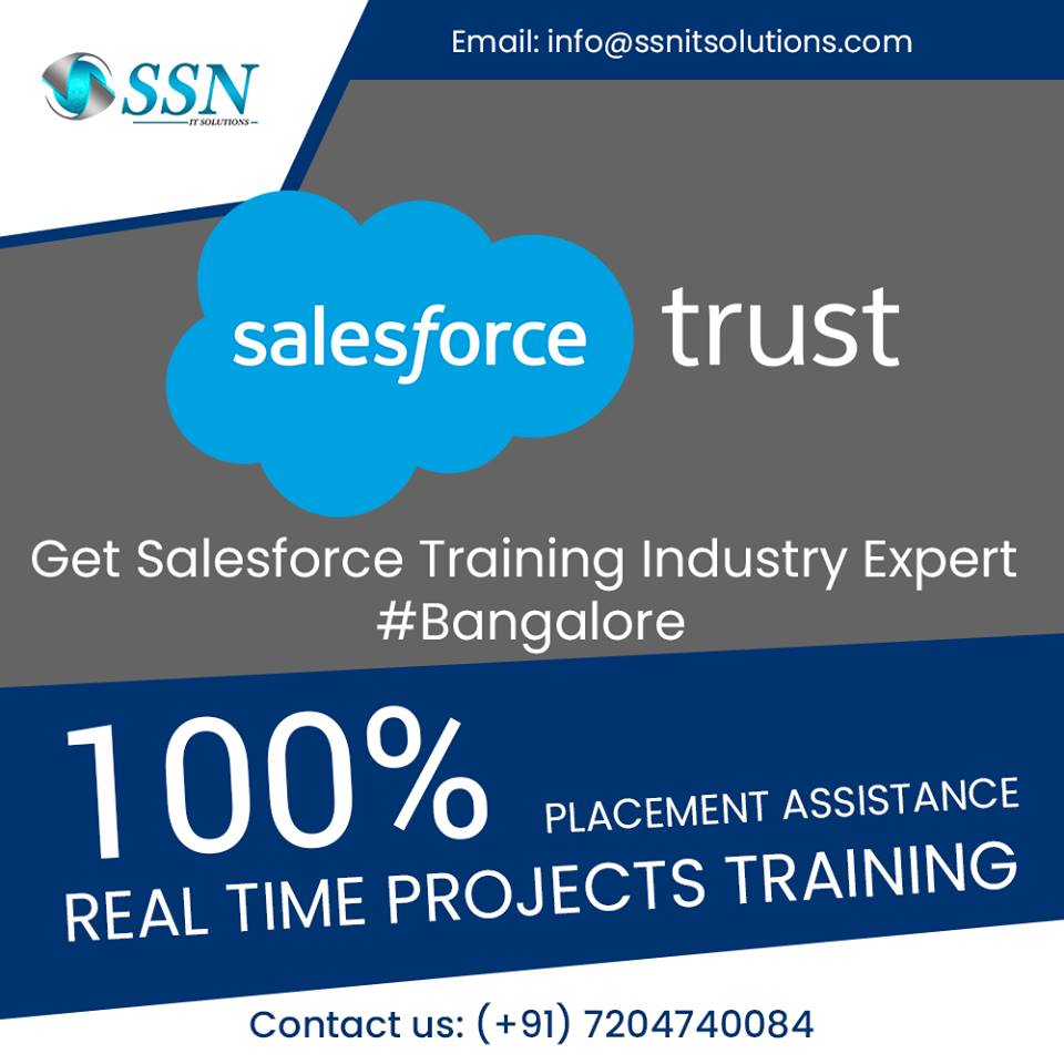 SSNITSolutions's tweet photo. Best #SalesforceTrainingInstituteinBangalore: #SSNITSolutions Consultant is one of the well-known salesforce training institutes in Bangalore that offers a number of computer software training programs,
100% Placement support
visit us: https://t.co/5nWmKJ4Hnp
Call: 7204740084 https://t.co/ifQLJQeGQs