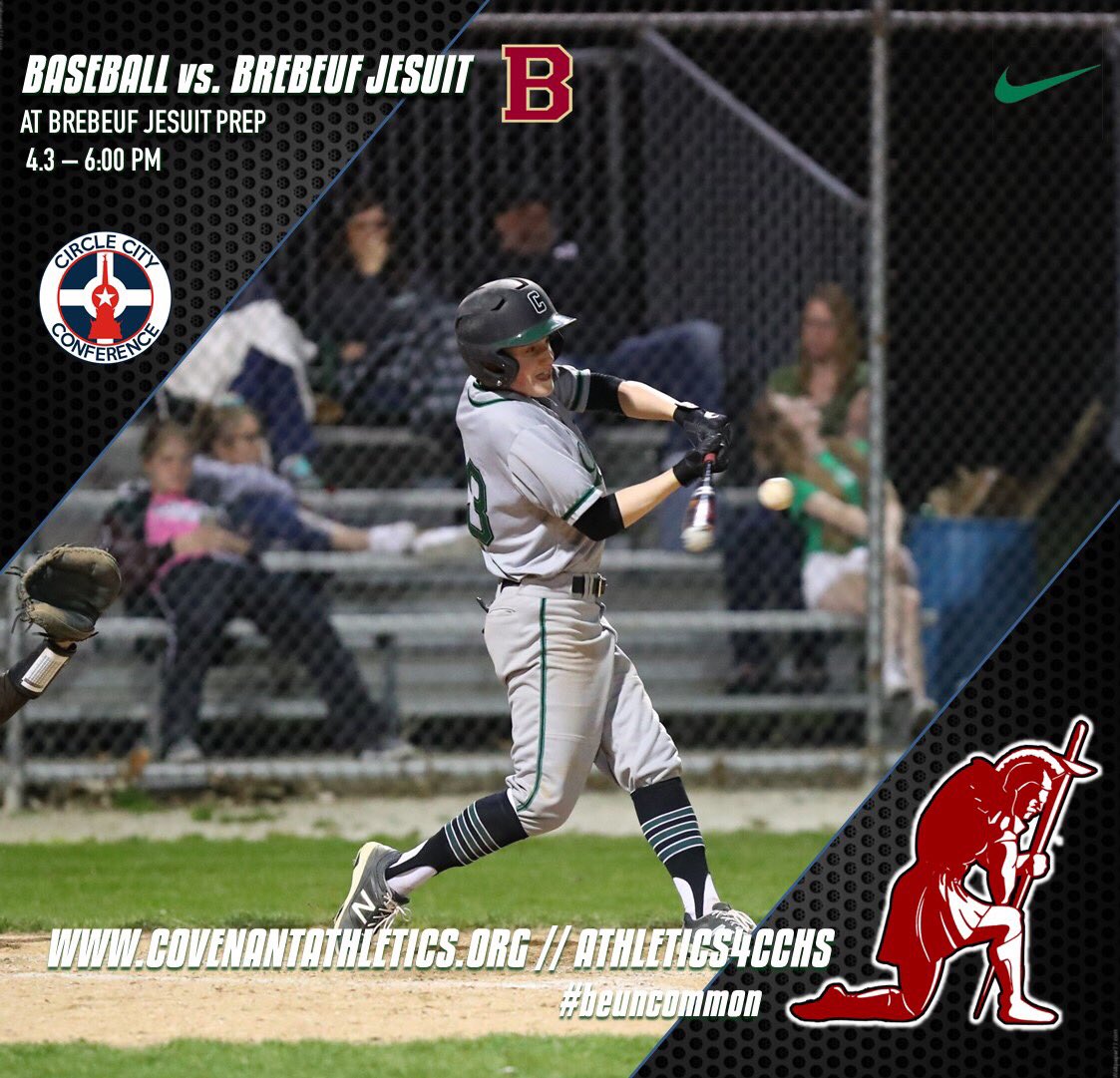 athletics4cchs's tweet photo. Baseball will look for the series sweep tonight at @BrebeufSports at 6p. #selflessandrelentless #beuncommon https://t.co/i05Mi5qYXT
