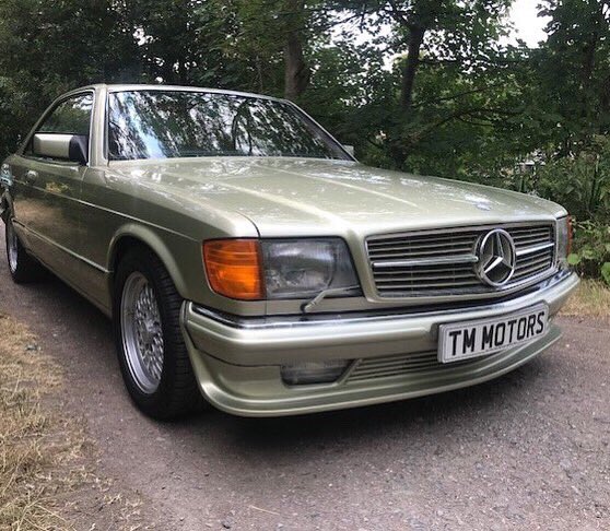 Mercedes_HOD's tweet photo. Stunning 1982 #500sec 
Owned by Tony Montalbano of TM Motors this stunning car has been serviced from new by TM Motors and no one else. As a consequence it is being sold with FSH and a huge amount of invoices.
£16995 Message for more info. https://t.co/Uq9cr6ZOB8