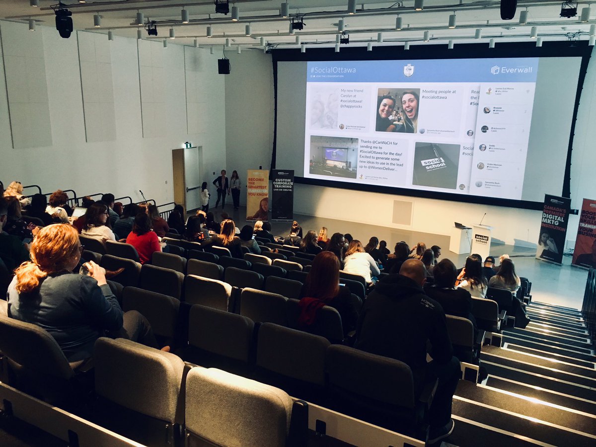 mauroscatozza's tweet photo. Uping my social marketing game today #socialottawa #ottawa #digitalmarketer #conference #socialmediaschool https://t.co/94coPhmrbm