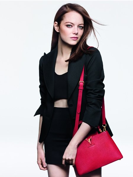 badpostestone's tweet image. Emma Stone photographed for Louis Vuitton ✨