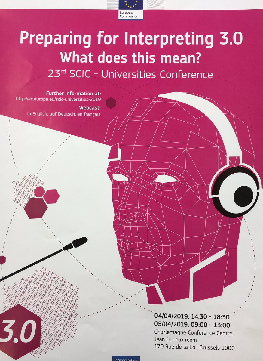 florikafink's tweet photo. 📌❗️Tomorrow: Follow @EUInterpreters annual conference #SCIC23 on #1nt3.0 via webstream: 

👉Day 1 - 04 April 2019 from 14:30 to 18:30:
https://t.co/MR2QBdQ6wJ
 👉Day 2- 05 April 2019 from 9:00 to 13:00:
https://t.co/esGIb7um31 https://t.co/t6LwHMbtOE