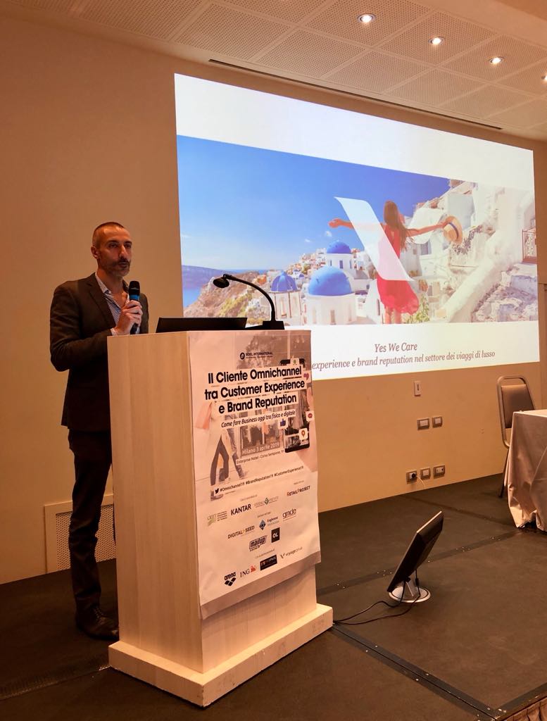 soiel_it's tweet photo. #CustomerExperience e #BrandeReputation nel settore dei viaggi di lusso. La parola a Stefano Ravani di @VoyagePriveIt oggi a #Milano a #BrandReputation19 #CustomerExperience19 #Omnichannel19 https://t.co/cYbasA7Ebt https://t.co/x0vwnrhicl