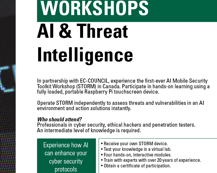 TheAIHub's tweet photo. Experience hands on learning with the first ever AI Mobile Security Toolkit Workshop in Canada. @ECCOUNCIL. At the #EnableAI summit @RegionofDurham on June 6. Register at https://t.co/v5ViOI7GTy #hackforgood2019 #networkdefender #cybersecurity #cloudsecurity https://t.co/D7iRNnBXXa