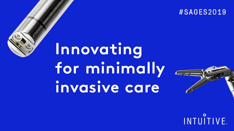 IntuitiveSurg's tweet photo. We’ve dedicated two decades to pioneering an integrated family of #MinimallyInvasive, robotic-assisted platforms & services. Our goal? Deliver the best outcomes possible to those in your care. Want to learn more? Visit us at #SAGES2019 at booth 308. #iamintuitive https://t.co/EOE77yz9zV