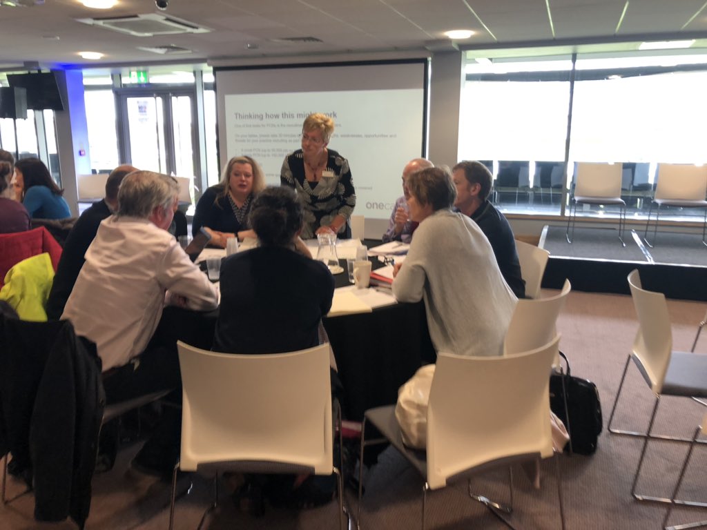 onecaretweets's tweet photo. For our first activity of the day, we’re asking attendees to consider the recruitment of a Social Prescriber at scale #PrimaryCareNetworks #BNSSG https://t.co/o13wID3InT