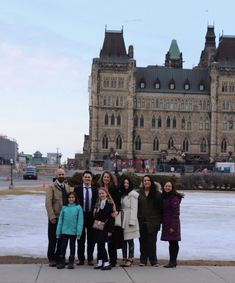janetlo's tweet photo. What an exciting morning! @TekSavvyBuzz team and our daughters are on the Hill today to observe the #DaughtersoftheVote take their seats in the House of Commons. Soak in the moment! @EqualVoiceCA (Can you spot our #paylesstoconnect plane?!) https://t.co/rWRHxCwAKk
