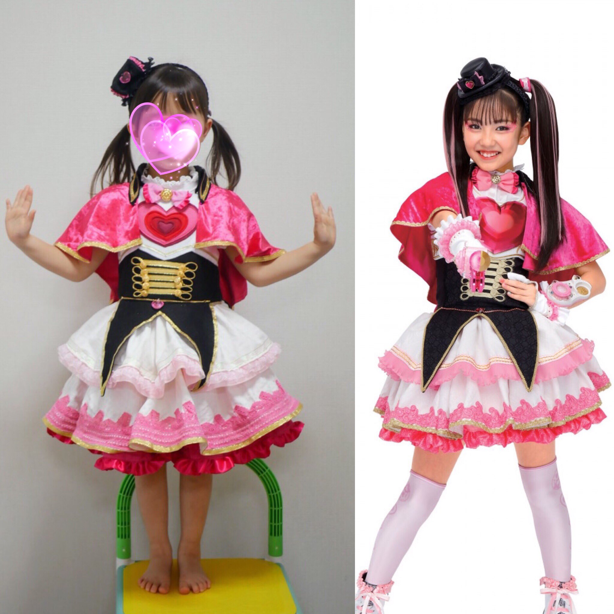 jw☆ファントミラージュここみちゃん風衣装型紙＆パーツ ファントミラージュ風衣装 型紙 ここみ さき よつば せいら