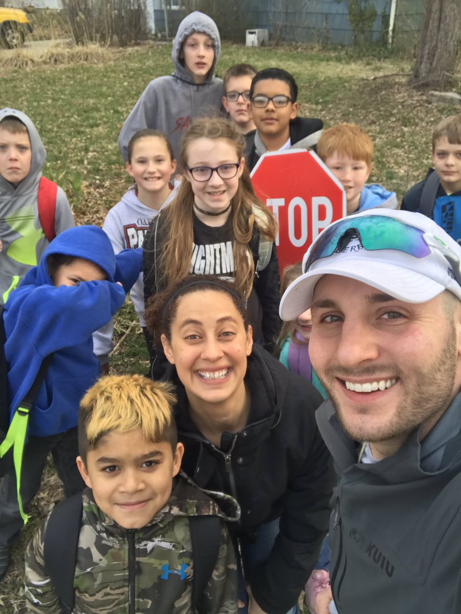 halfPR's tweet photo. Fun with @JonPortOGPE #walkingschoolbus #ogpride #turner202Strong @OakGrove_202 https://t.co/0NVJb6nqFD