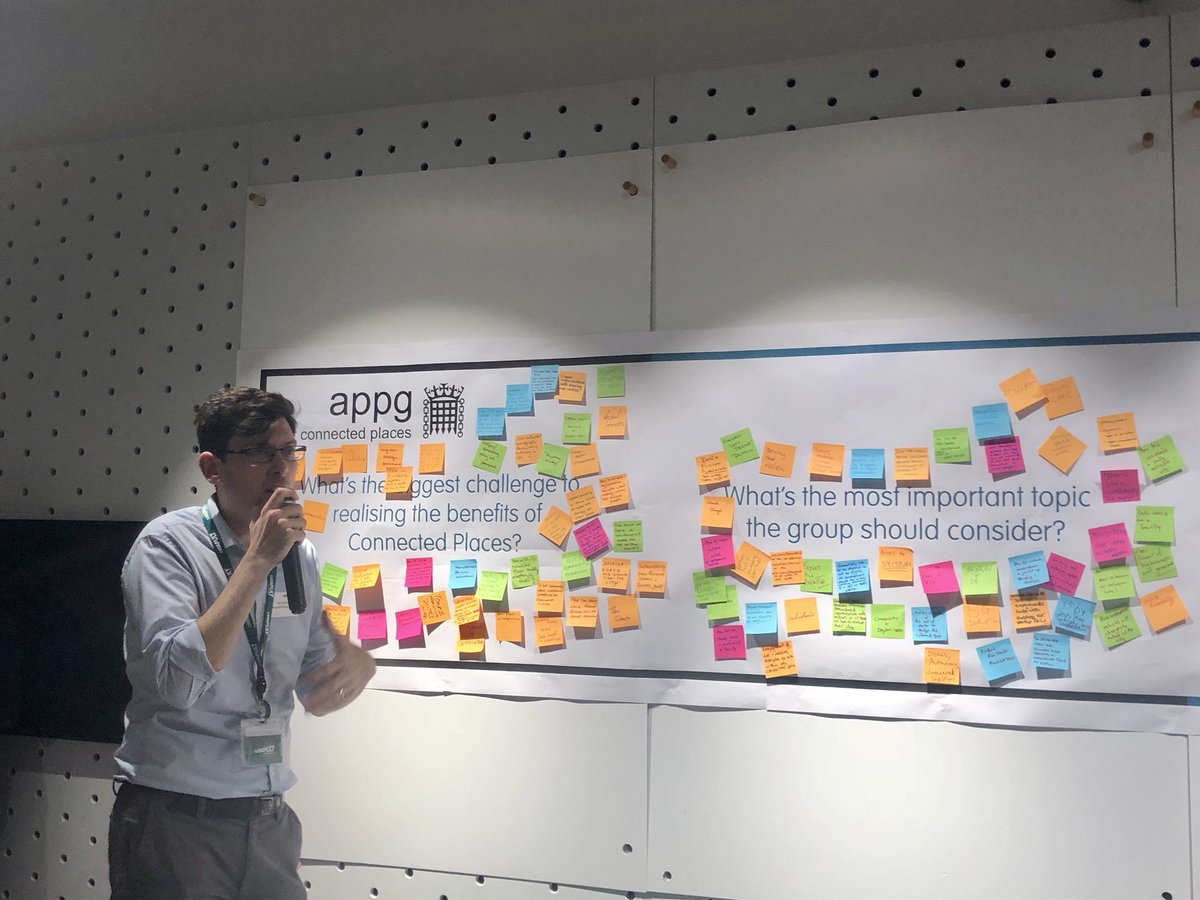 Interesting discussions at the revamped #appg for #connectedplaces launch event last night.