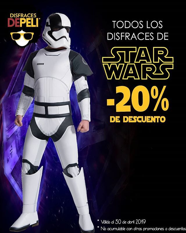 DisfracesDePeli's tweet photo. Star Wars en @disfracesdepeli
Te da descuentos para que tengas el disfraz que más te guste.
.
.
#disfraz #caballero #starwars #galaxia #fiesta #diversion #guerrero #executionertrooper https://t.co/LDRNBLn3Wg https://t.co/X46fBKzRbZ