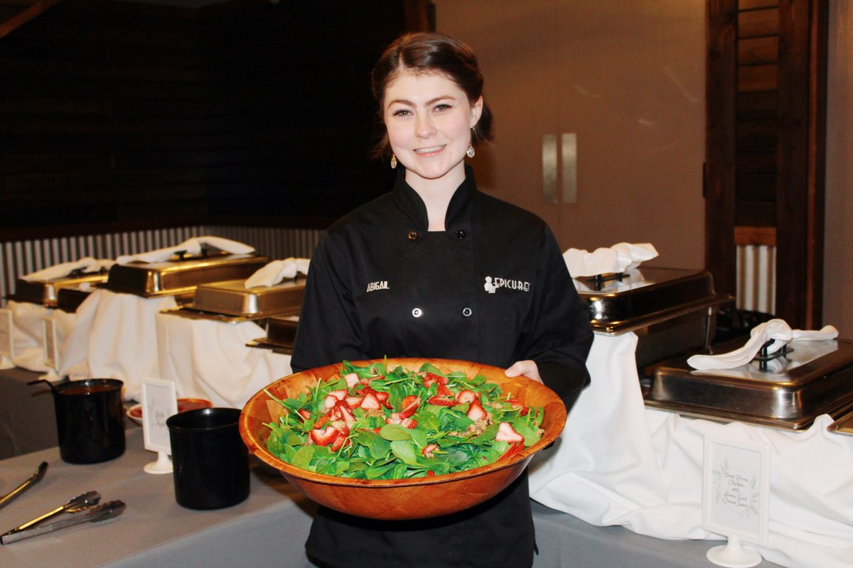 Meet Abigail! She is our coordinator of events and keeps our office upbeat with her smiles and positive attitude!

#epicurescatering #BCSWedding #collegestation #catering #food