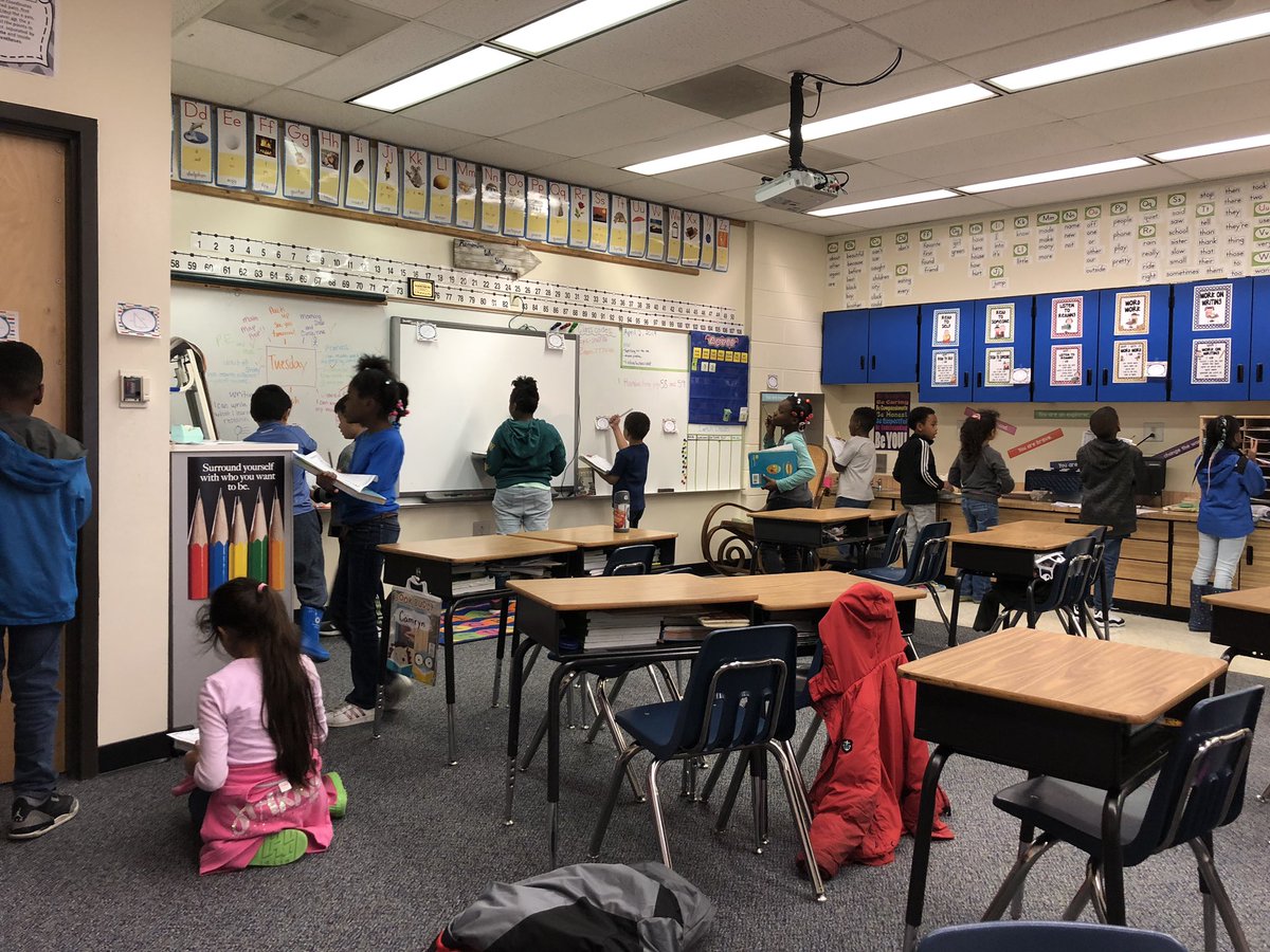 Having some fun with perimeter by doing a scoot around the classroom!