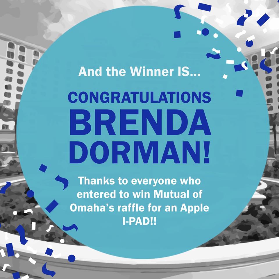 FPTASSOC's tweet photo. We’re excited to announce our Champion Sponsor (Mutual of Omaha) raffle prize winner: Brenda Dorman! Congratulations Brenda, you won a new Apple iPad! @mutualofomaha 
#2019SpringConference #MutualOfOmaha #iPad #winner #FPTA https://t.co/4dwyeTijVJ